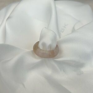 Size 5.25 // Natural Flower Agate Ring - New/Unworn